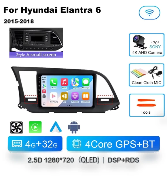 Car Radio for Hyundai Elantra 6 2016-2018 — Stereo Receivers, AutoSphere