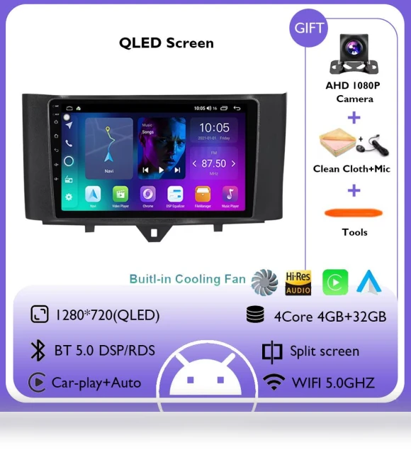 Carplay Android 14 Automotive DVD Multimedia Player — Stereo Receivers, AutoSphere