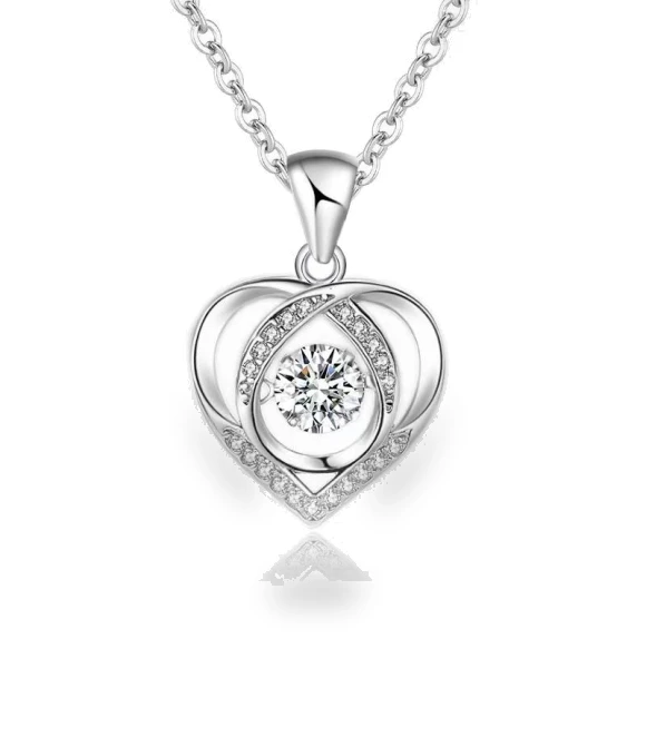 Jumping Heart Necklace — Smart Jewelry, Original jewelry design