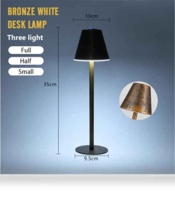 Metal Desk Lamp with Touch Dimming — Desk & Table Lighting, paraiclukl