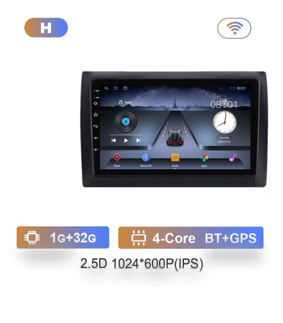 Multimedia Android Player for Fiat Stilo 2002-2010 — Stereo Receivers, AutoSphere