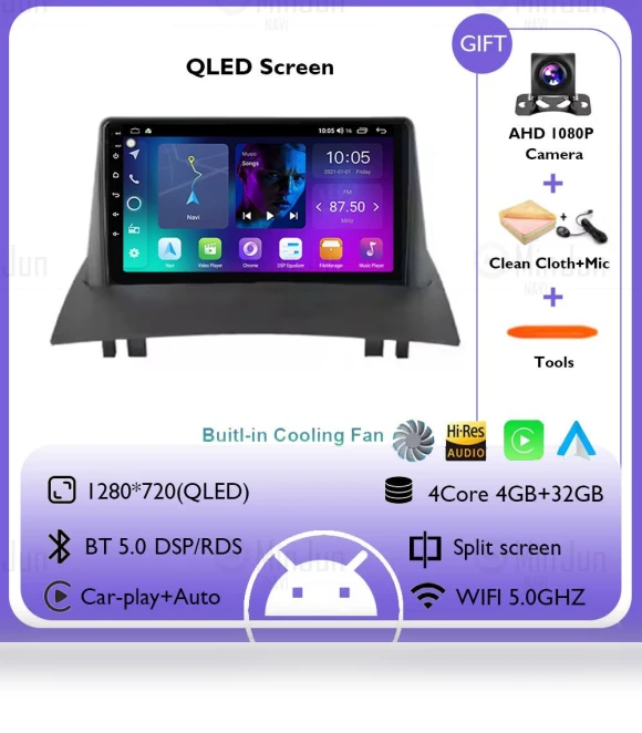 QLED Touch Screen Car Player — Navigation & GPS Accessories, AutoSphere