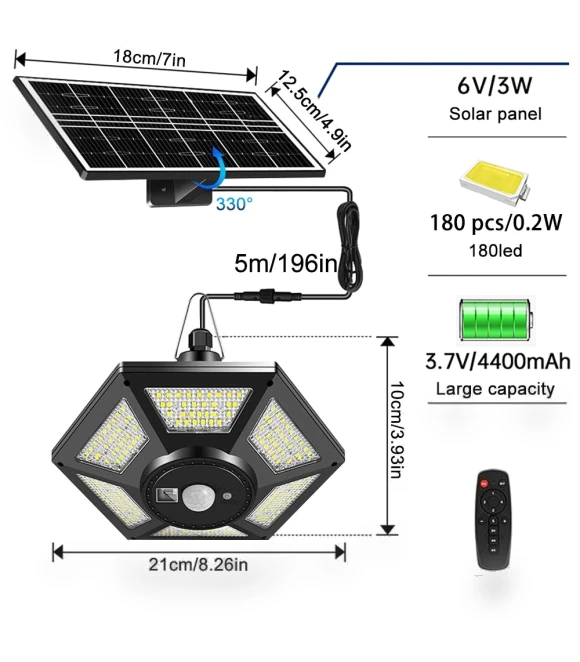 Solar Pendant Light — Outdoor Security & Flood Lighting, Explorer Outdoors