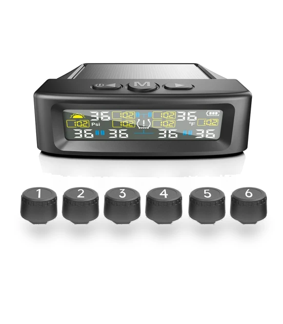 Solar-Powered Car Tire Pressure Monitoring System — TPMS Sensor Replacements, LIAESMART