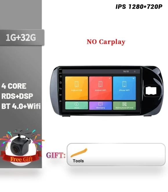 Android Multimedia Player for Toyota Vitz 3 XP130 2014-2019 — Stereo Receivers, AutoSphere