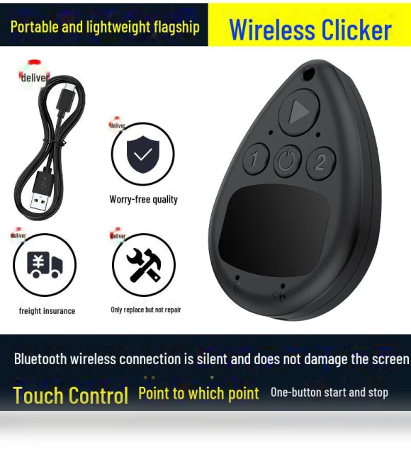Premium Wireless Bluetooth Touch Screen Auto Clicker — Keyboards, Got Now