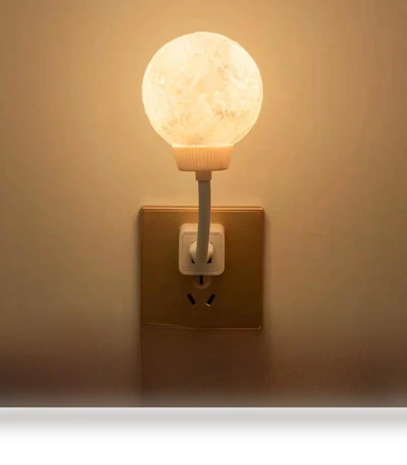 Smart Moon Night Light with Voice Control and Timer — Night Lights, Got Now