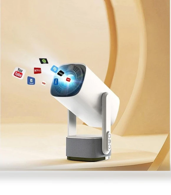 4K Smart Projector with Built-in Battery — Home Theater Projectors, Essager Electronic