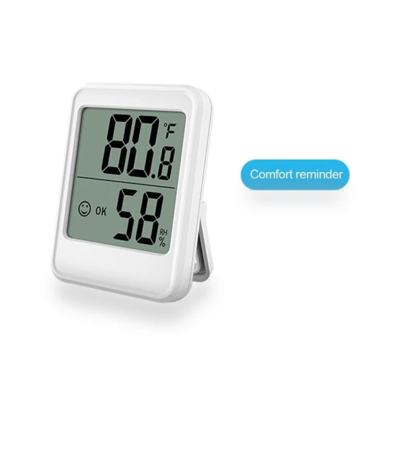 Digital Thermometer-Hygrometer with Touch Screen — Home Climate Control, Dream Garage