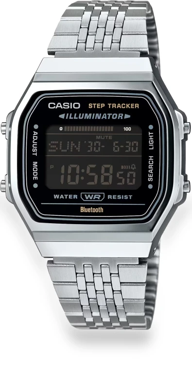 Digital Watch with Mobile Link and Step Tracker — Wearable Accessories, Casio