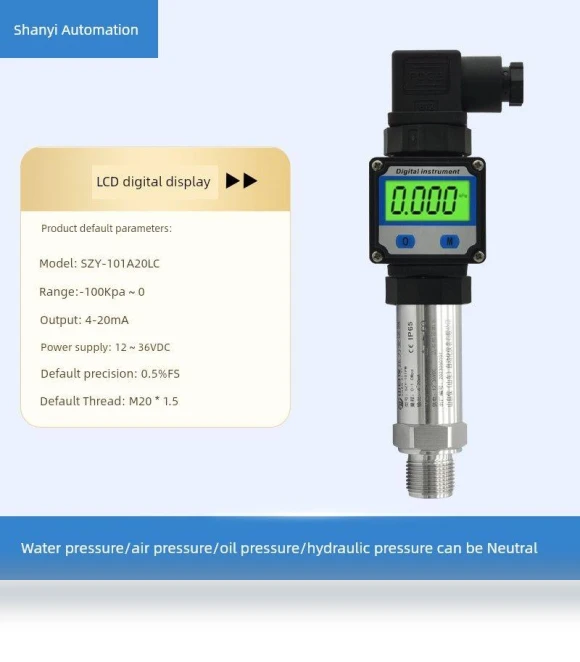 Intelligent Pressure Transmitter with Digital Display — Pressure, TAOMall