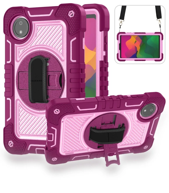 Silicone+PC Kickstand Tablet Cover with Shoulder Strap — Keyboard Cases, Smartwatch 2025