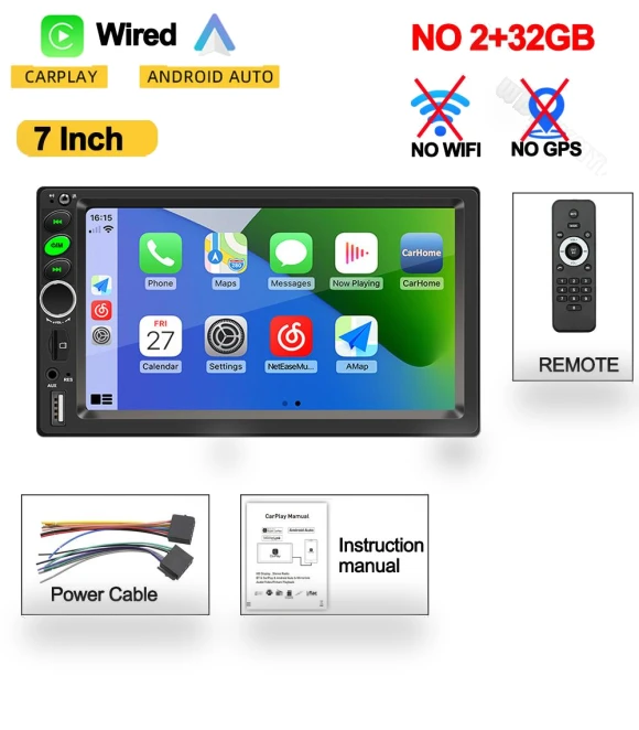 Smart Car Radio with Android Auto and Carplay — Stereo Receivers, Dream Garage