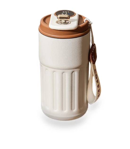 Vacuum Insulated Thermobottle with LED Temperature Display — Travel Drinkware, Decorative Life