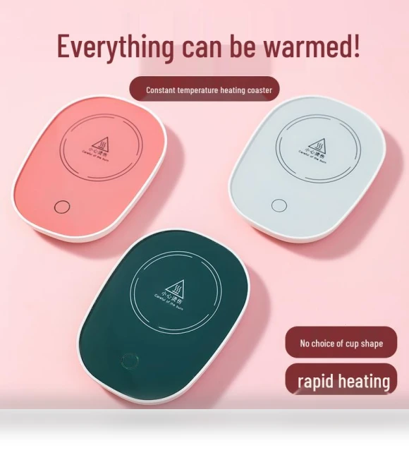 Adjustable Smart Stand with Heating - Constant Temperature 55°C Pillow for Warm Drinks — Beverage Warmers, The Best Experience