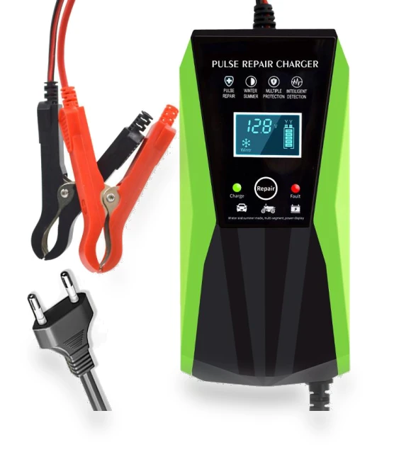 Automatic Smart Battery Charger with Touch LCD Display — Chargers, Daily Home Furnishings