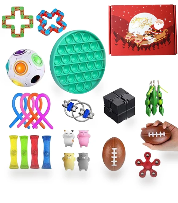 Christmas Silicone Sensory Decompression Desktop Puzzle Toy — Executive Desk, Wnzdswn
