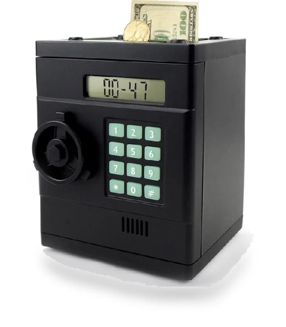 Digital Coin Counting Piggy Bank Robot — Savings & Piggy Banks
