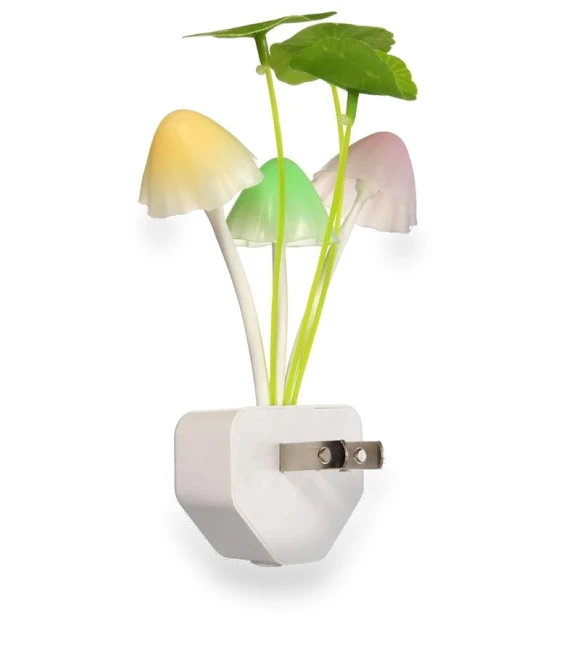 Floral Sensor LED Mushroom Night Light — Night Lights, DC-HOME
