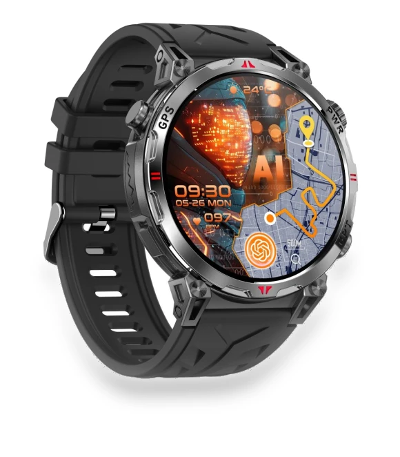 GPS Smartwatch with AMOLED Display and Bluetooth Calling — Smartwatches, Rainbuvvy