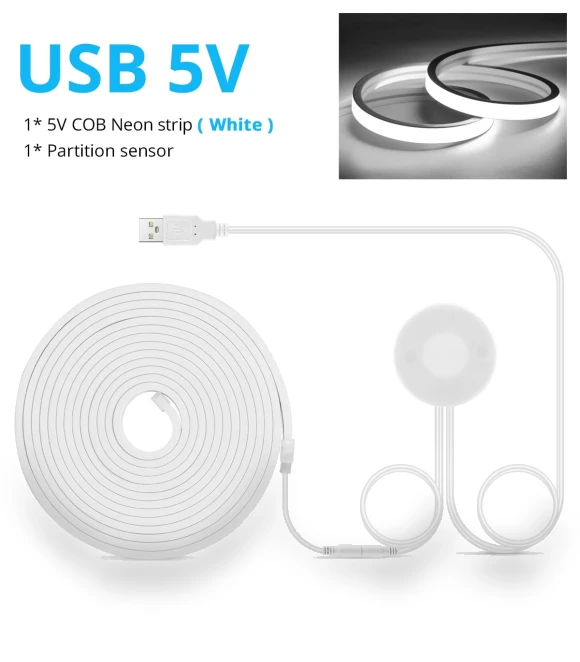 High Brightness USB 5V COB Neon LED Strip — LED Strips, HOME-Auto-001