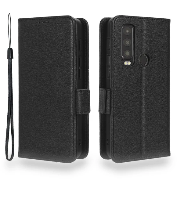 PU Leather Wallet Case with Strap — Flip Cases, Smartwatch 2025