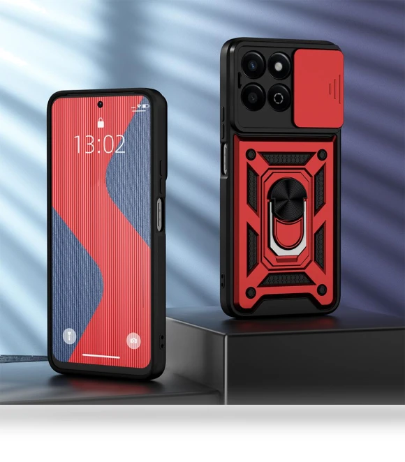 Shockproof Case with Slide Camera Protector and Stand — Camera Bags & Accessories, KEYSION