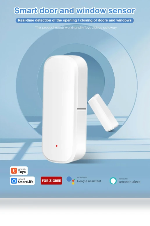 Smart Door and Window Sensor — Smart Home Security, Tuya
