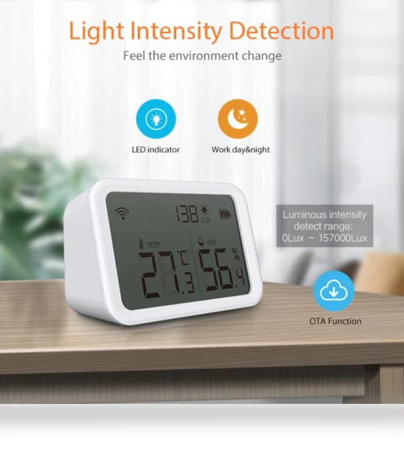 Smart Temperature and Humidity Sensor — Home Climate Control, HOME-Auto-001