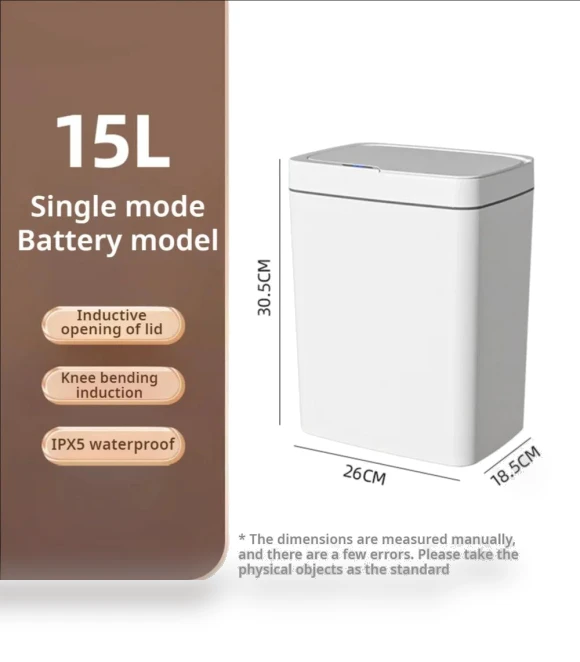 Smart Trash Can for Bathroom — Kitchen Cans, HOME-Auto-001