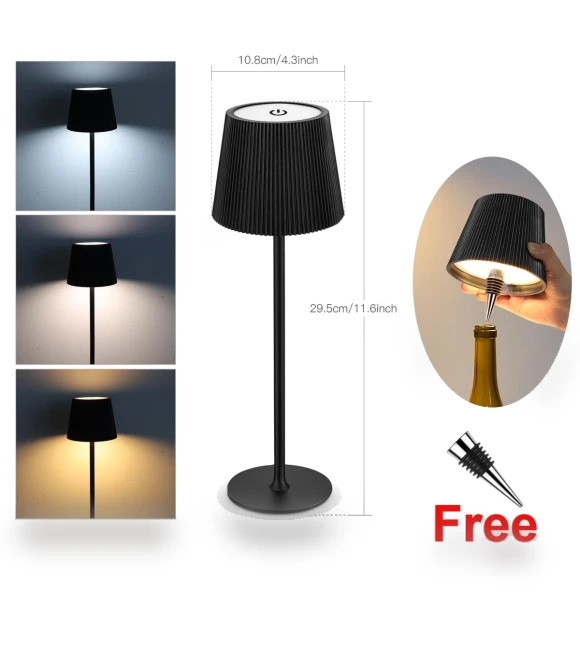 Touch Control Table Lamp with USB Charging — Desk & Table Lighting, AIMINGTE Light Accessories