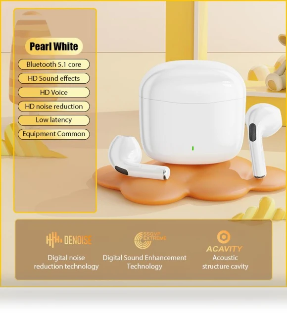 Wireless Earbuds with Noise Cancellation — Audio Gear, HOME-Auto-001