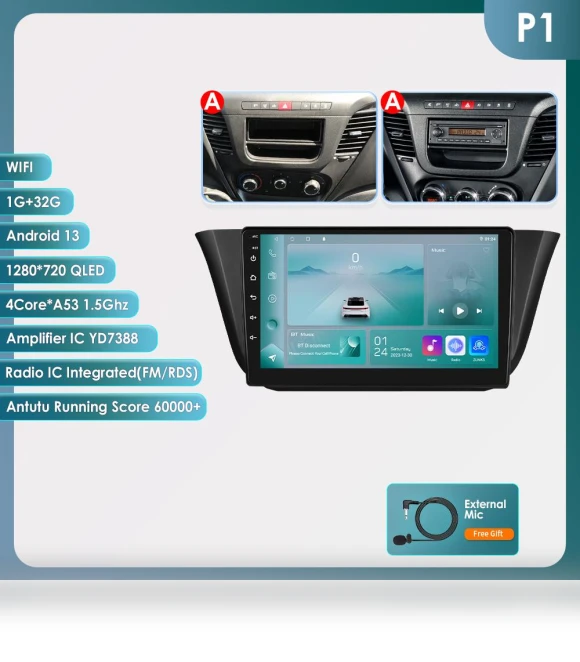 AI Intelligent Wireless CarPlay Android Auto Radio — Navigation & GPS Accessories, Hizpo