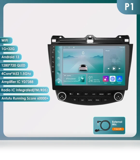 Car Multimedia System with Android Auto and CarPlay — Navigation & GPS Accessories, Hizpo