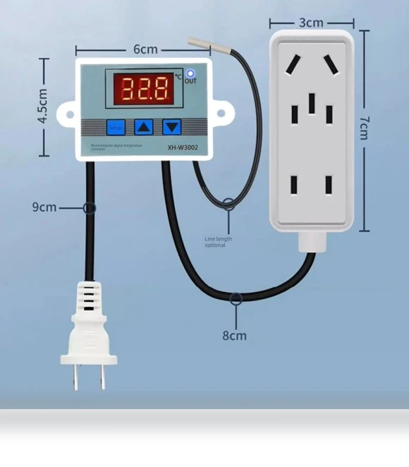 Digital Thermostat Controller with Socket — Home Climate Control, TAOMall