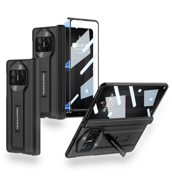 Hidden Kickstand Folding Phone Case with Glass Screen Protector — Screen Protectors, Smartwatch 2025