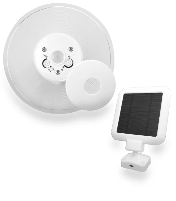 Outdoor Solar Sensor Motion Light — Outdoor Security & Flood Lighting, SAMURAI STYLE
