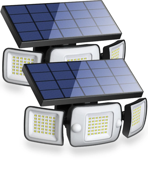 Outdoor Solar Sensor Motion Security Light — Outdoor Security & Flood Lighting, SAMURAI STYLE
