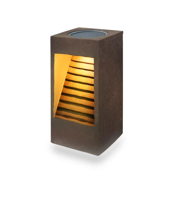 Porcelain Solar Garden Square Ceramic Style Warm 30 Smart Automatically Turns On at Night and Stays On Until the Next... — Garden Illumination, GWSOLAR