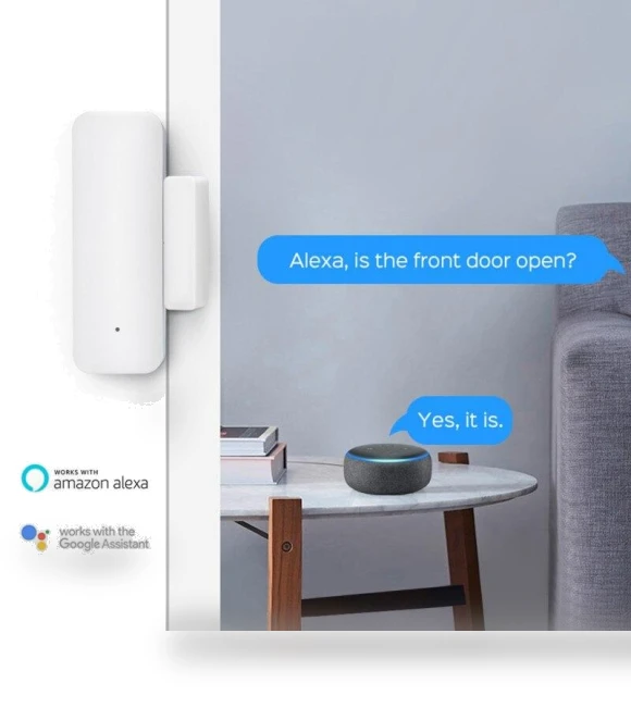 Smart WiFi Door Window Sensor — Smart Home Security, Sunnyway