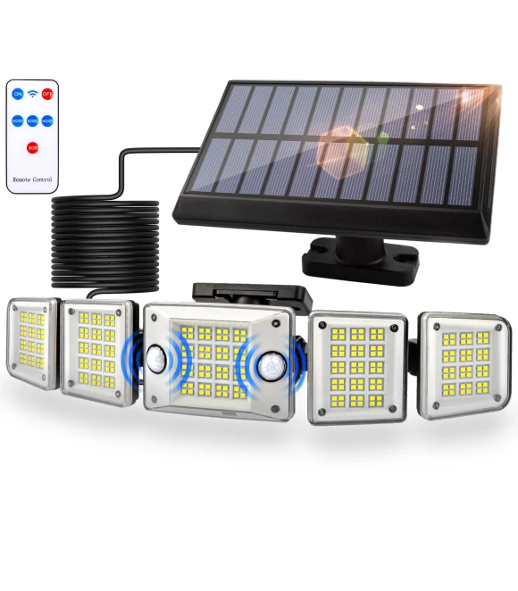 Solar Outdoor Motion Sensor Light — Outdoor Security & Flood Lighting, SAMURAI STYLE