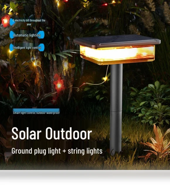 Solar Powered Waterproof Smart String Lights — Outdoor String Lights, ElectroCN