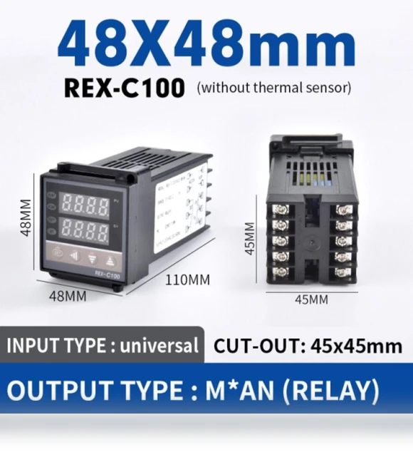 Temperature Controller with K-Type Sensor — Temperature Measurement Tools, maochi