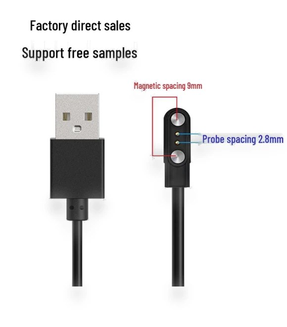 2-Pin Magnetic Charging Cable — Smartwatch Charging Solutions, 16Double8