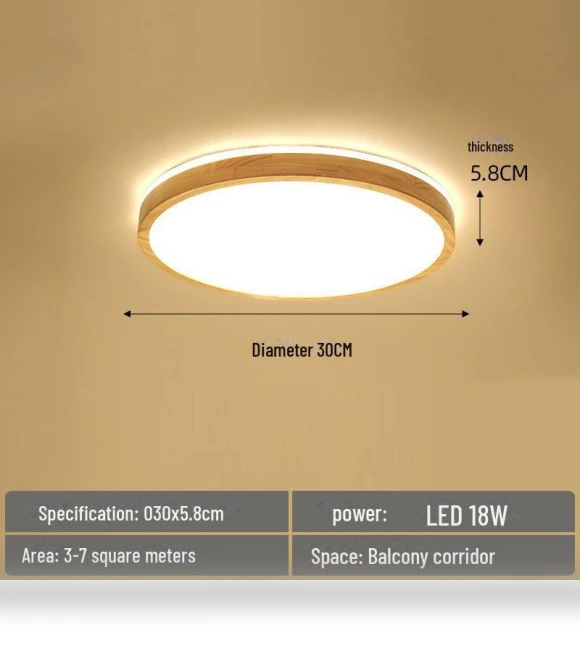 Ceiling Light Fixture Nordic Modern Wooden — Overhead Lighting, WoW Home