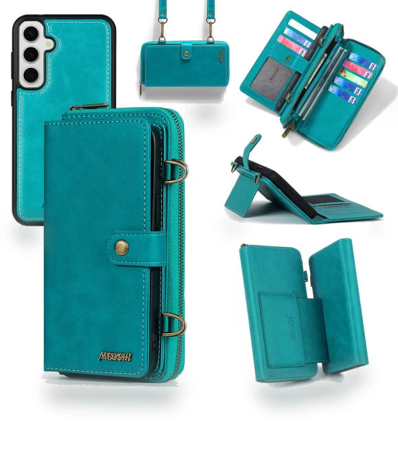 Leather Case Detachable Magnetic Phone Wallet Cover — Smartwatch Protectors, Smartwatch 2025