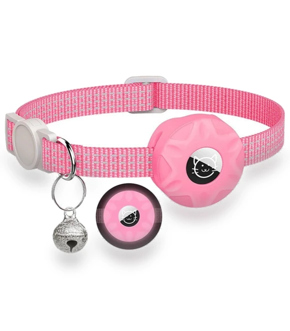 Reflective Adjustable Anti-lost Collar for Apple Airtags — Trackers, Taounnga
