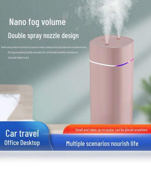 Silent Sterilizing Smart Dual-Head Desktop Aromatherapy Humidifier — Air Moisturizers, Computer boost
