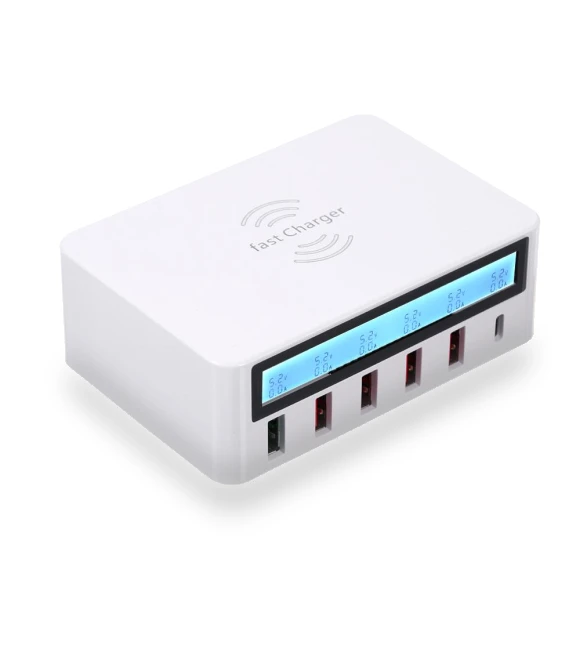 Smart Charging Station with LCD Display and USB Dock — Power Hubs, 3d printing machine