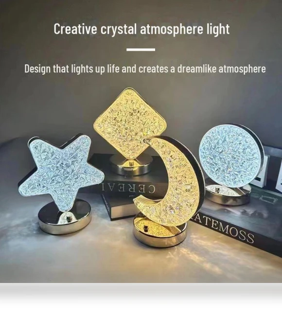 Touch Night Light with Stars and Moon Image — Night Lights, Baraqah Bazaar